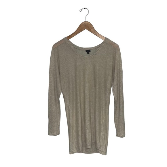 Talula Babaton Linen Sweater Women's Size  XXS Oversized Beige Long Sleeve Light - Picture 1 of 8